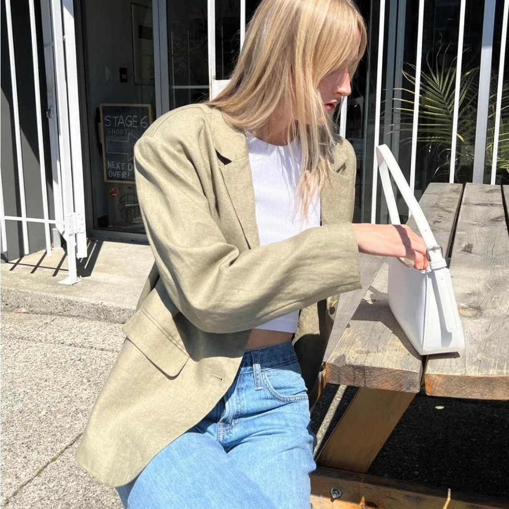 OAK + FORT Beige Blazer